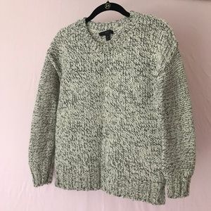 J. Crew Chunky knit sweater crew natural color XXS